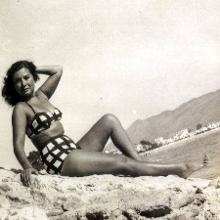 Beatriz Ledesma en 1955 en Benidorm