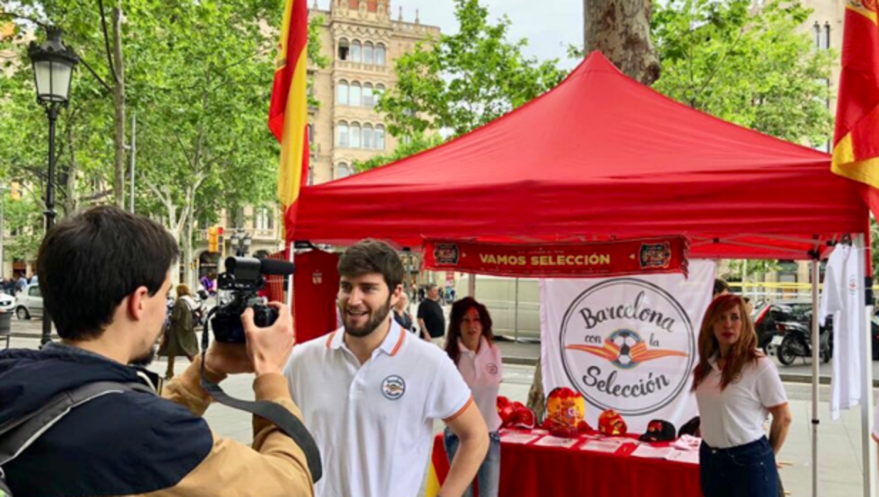 Una parada de la entidad en Barcelona