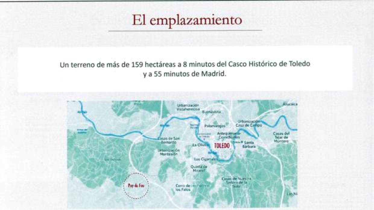 Plano de situación de la finca Zurraquín en Toledo