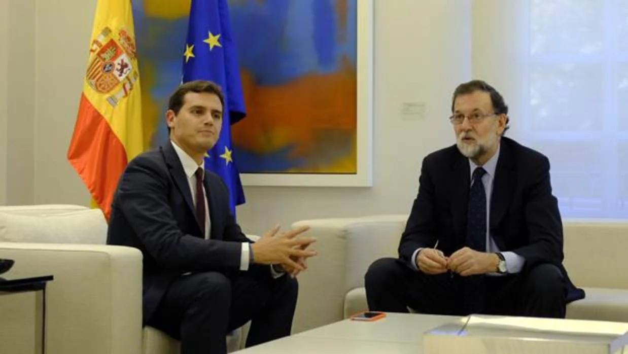 Encuentro del psado 2 de octubre en Moncloa entre Mariano Rajoy y Albert Rivera en Moncloa