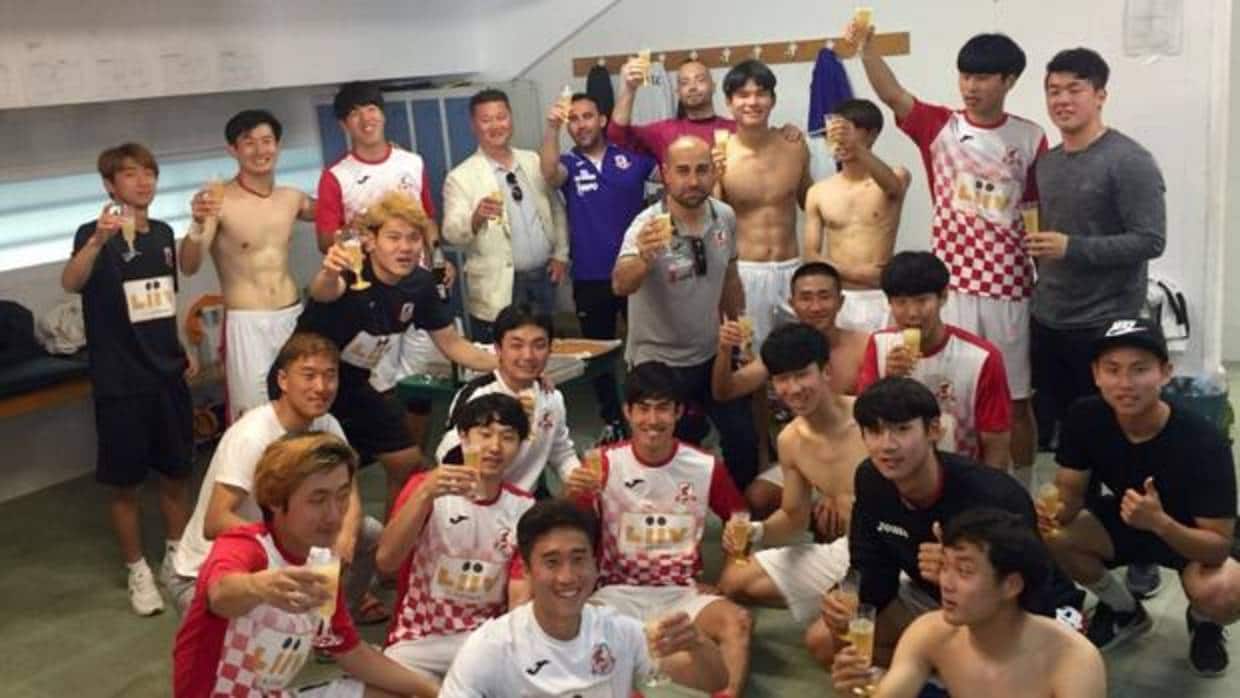 Los surcoreanos del QUM celebraron el ascenso en la penúltima jornada tras ganar 4-0 al Villaluenga