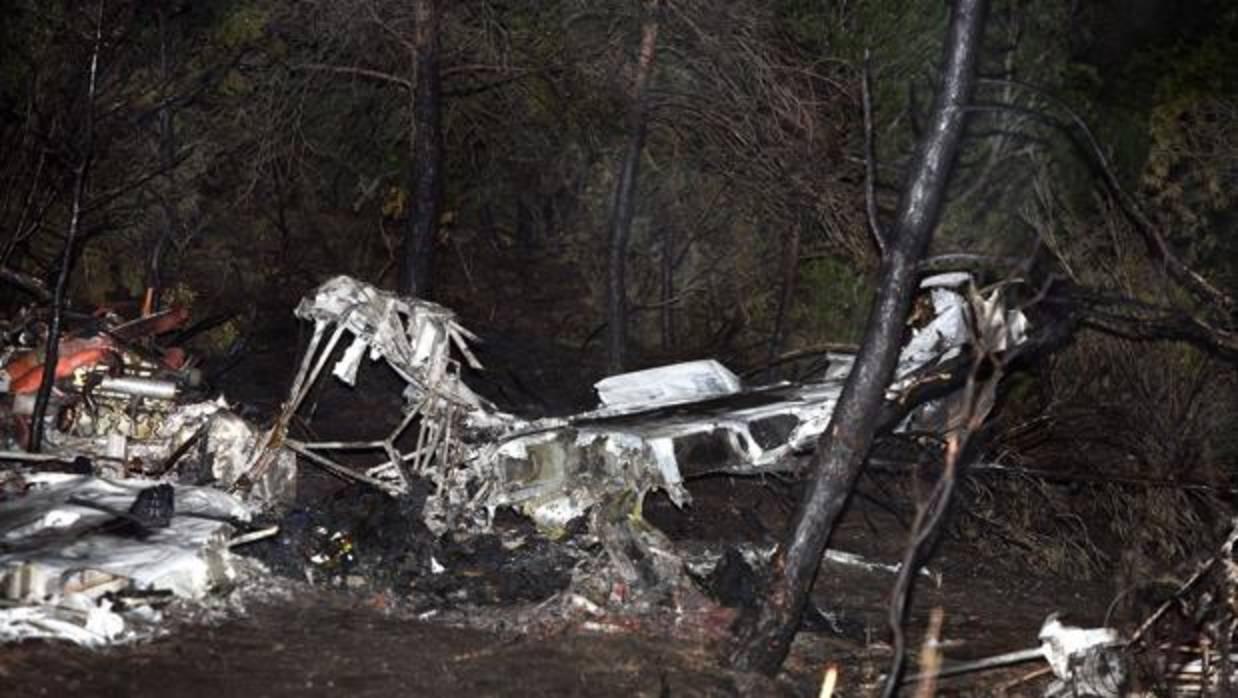 Imagen de la avioneta accidentada en Flix esta misma semana