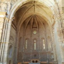 Ábside de la histórico iglesia abacial del Monasterio de Piedra