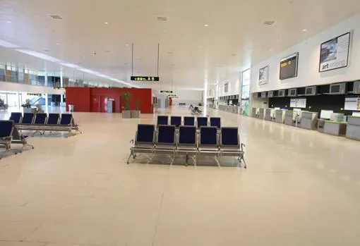 Interior del aeropuerto de Ciudad Real