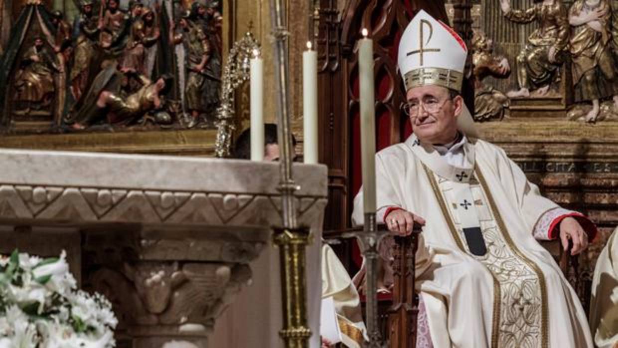 El arzobispo de Burgos, Fidel Herraéz, este sábado