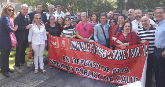 Dirigentes del PSOE este mes de mayo en Tenerife