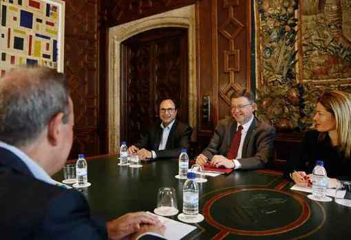 Imagen de Ximo Puig tomada este lunes en el Palau de la Generalitat