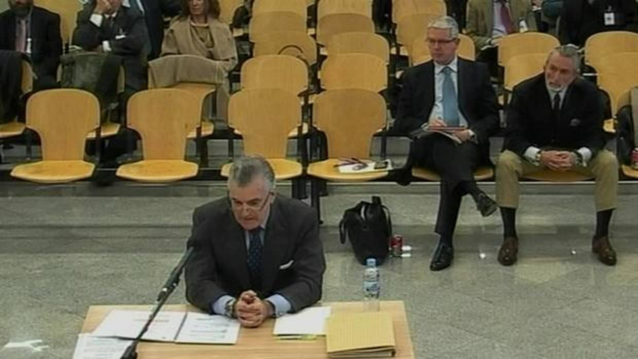 El extesorero del PP, Luis Bárcenas, declarando en la Audiencia Nacional Luis Bárcenas