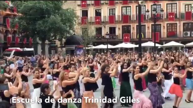 Un flashmob flamenco en pleno Zocodover