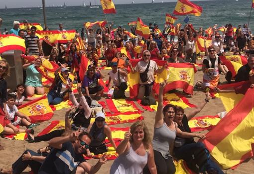 La manifestación contra el separatismo del domingo pasado en Barcelona