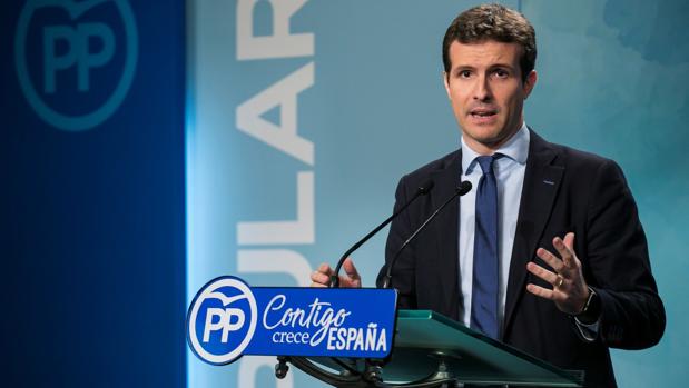 Pablo Casado, presidente del comité electoral del PP de Madrid