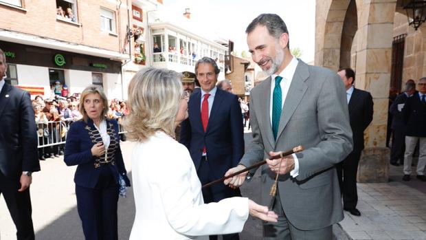 El Rey agradece el «cariño y la cálida acogida» de Aguilar de Campoo