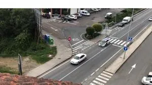 Un fotograma del vídeo de la persecución facilitado por la Guardia Civil