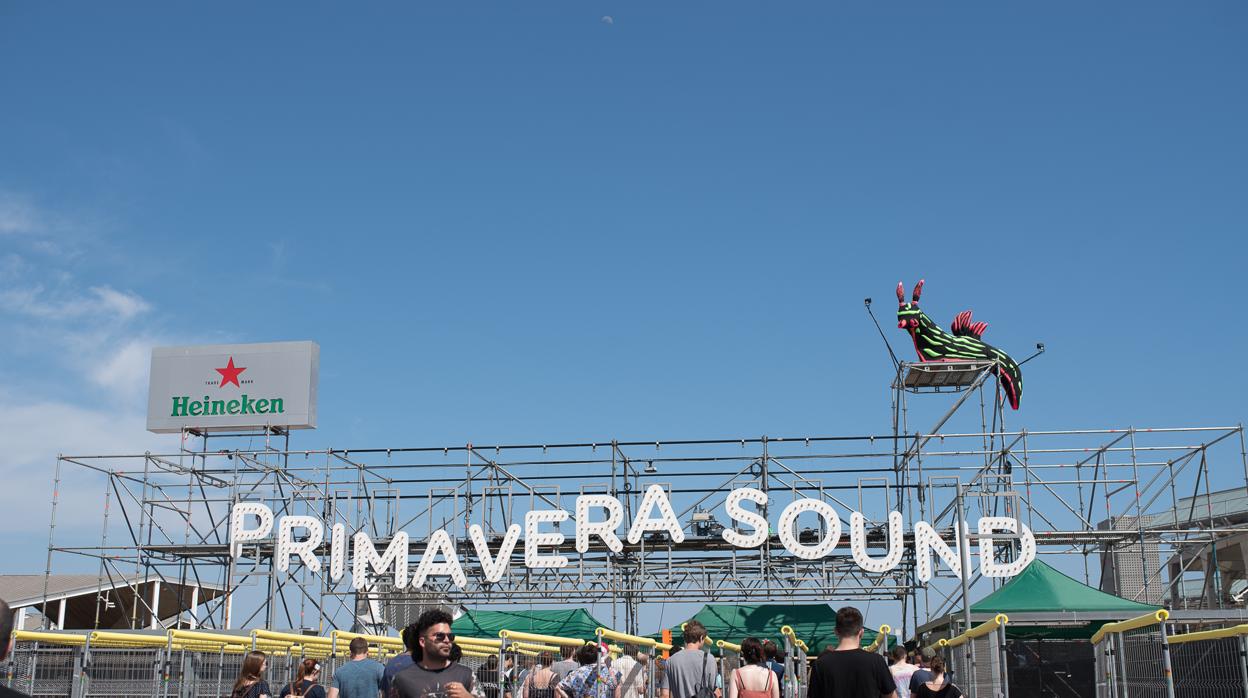 Acceso principal al recinto del Primavera Sound