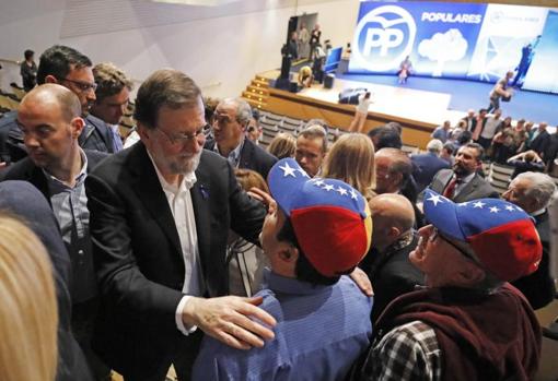 Mriano Rajoy durante su visita reciente a Alicante