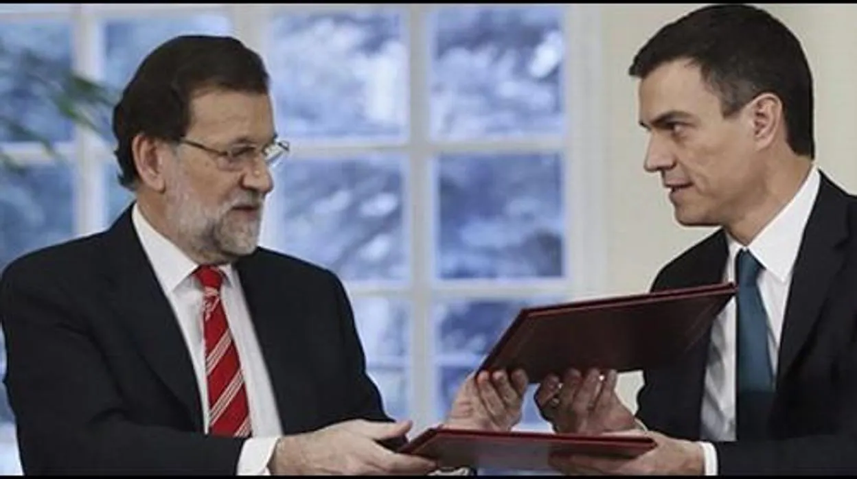 Imagen de archivo de Sánchez y Rajoy