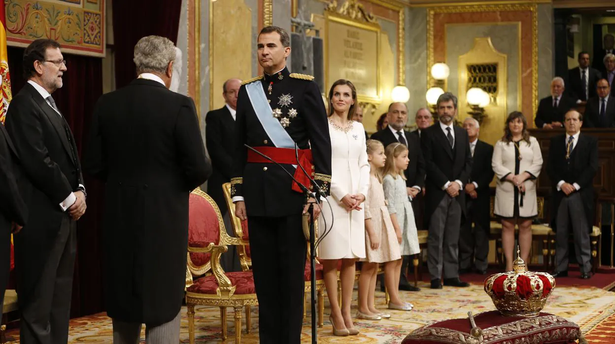 Don Felipe, en su proclamación como Rey de España el 19 de junio de 2014