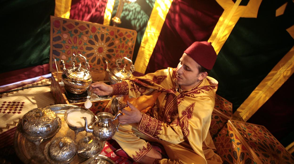 Una cata de té árabe, en una anterior edición del festival