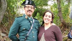 Fernando García Linares y su hija Teresa García Serrano, en el rodaje de la película en Cantabria