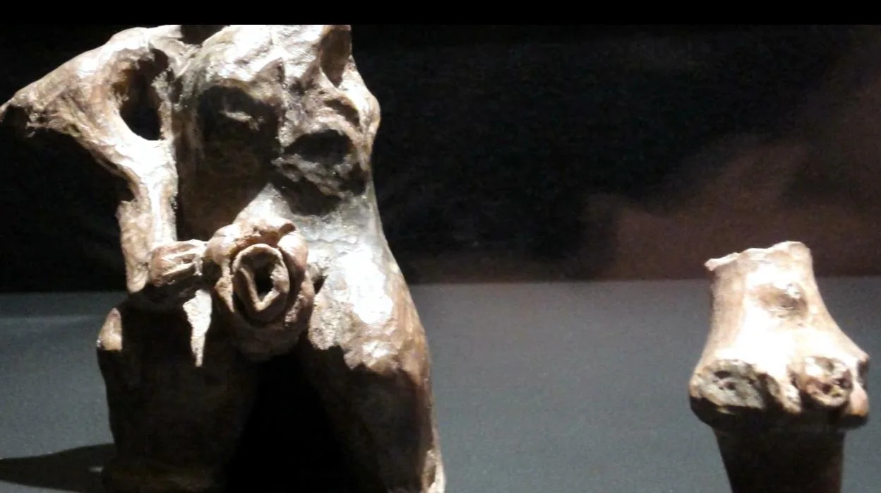Estatuas empleadas por aborígenes canarios que se guardan en el Museo Canario