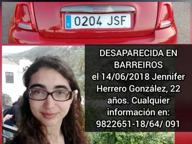 Imagen de la muchacha desaparecida en Lugo el pasado jueves