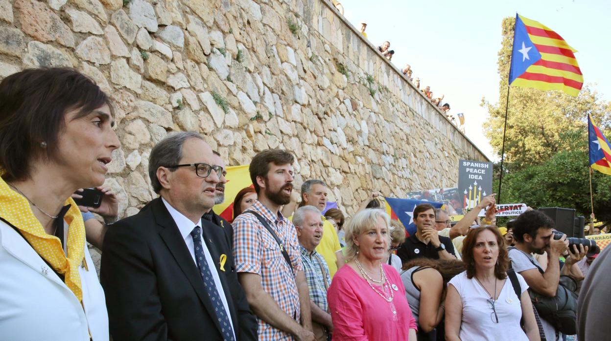 Torra, en la manifestación convocada por la ANC