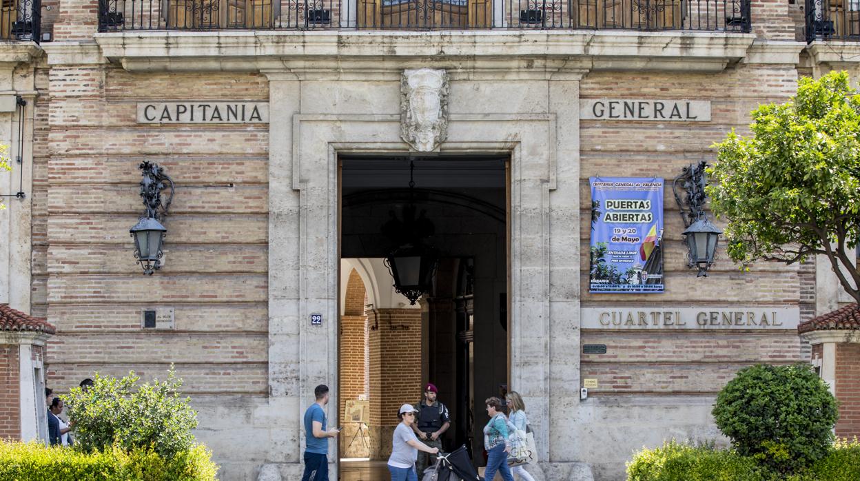 Imagen de la sede de Capitanía General en Valencia