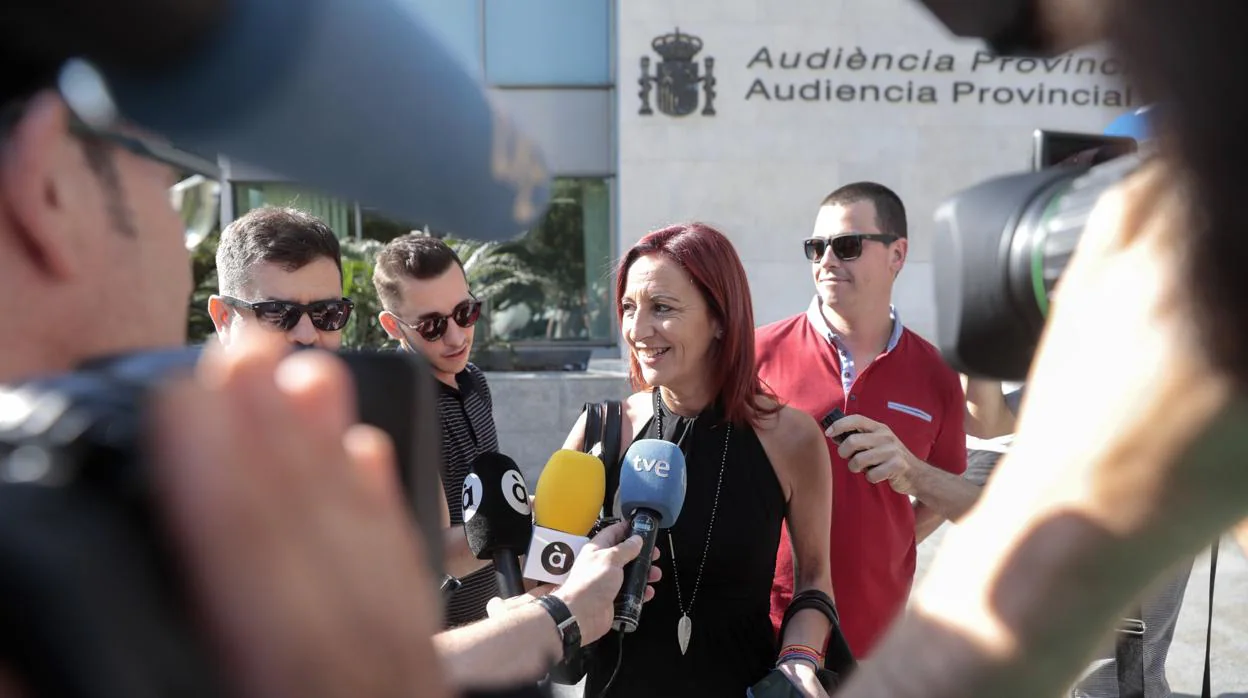 Maria Josep Amigó, a su salida de los juzgados
