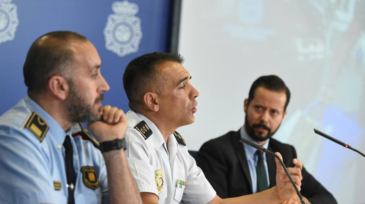 Representantes de la Policía, los Mossos, Interpol, Europol y Anticorrupción informan de la operación en Madrid