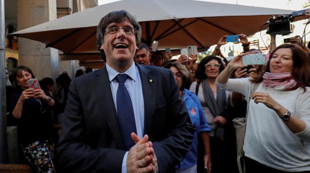 El expresidente de la Generalitat Carles Puigdemont,