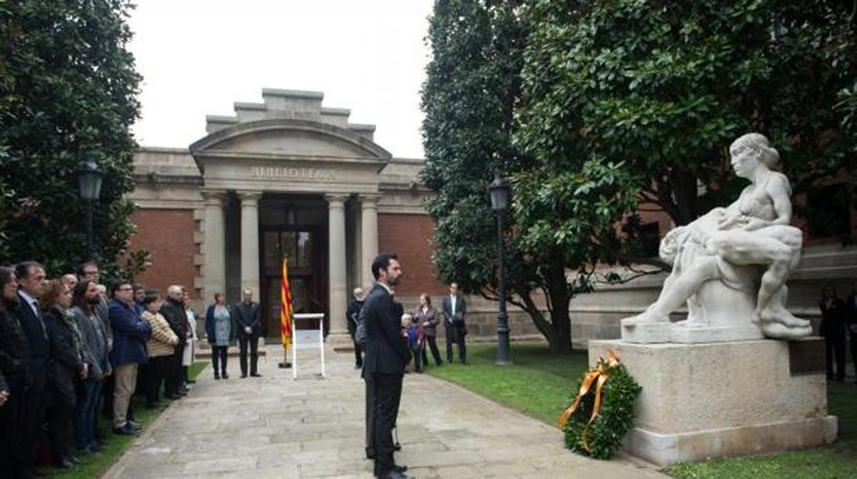 Homenaje a la República en el Parlament, en abril de este año