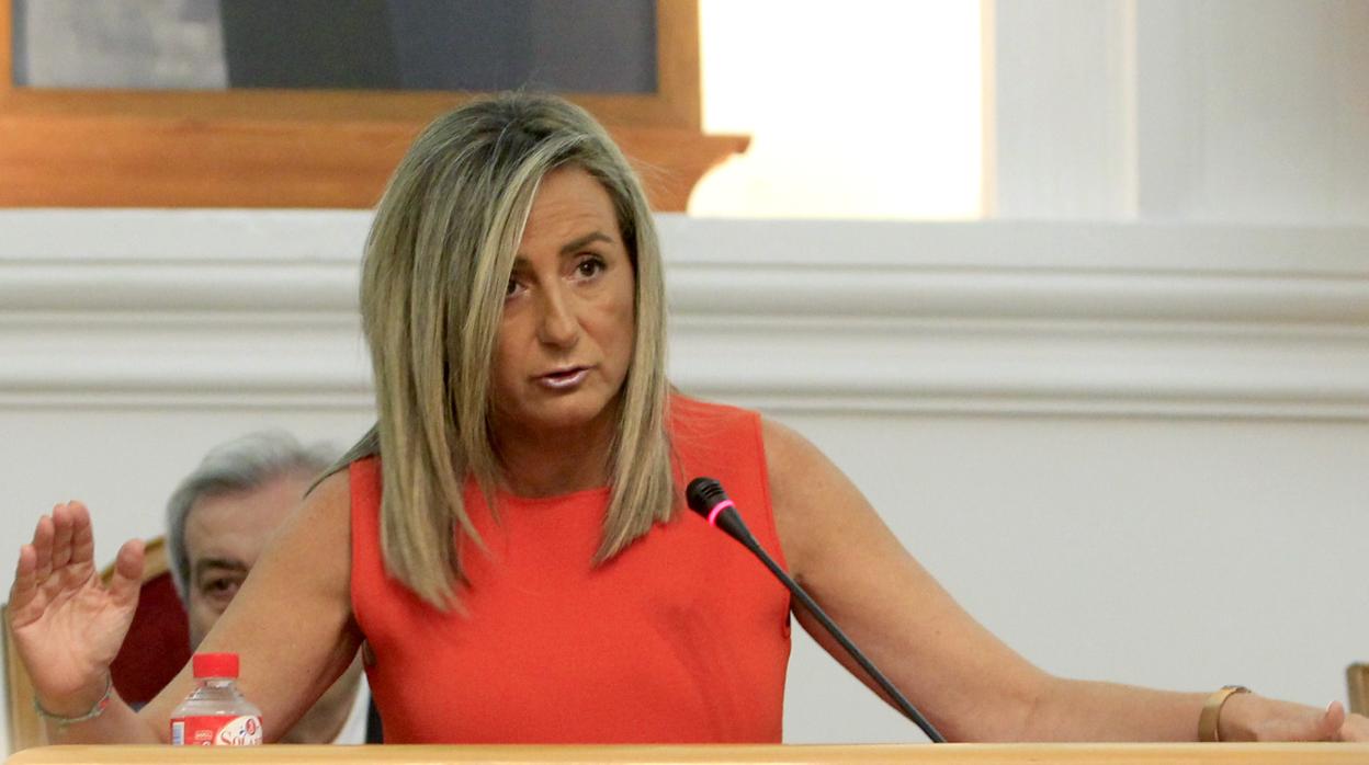 Milagros Tolón, durante su intervención en el Debate sobre el estado de la ciudad