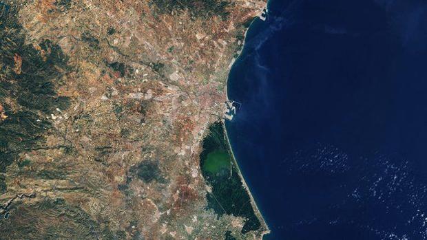 Así luce esta semana Valencia vista desde el espacio