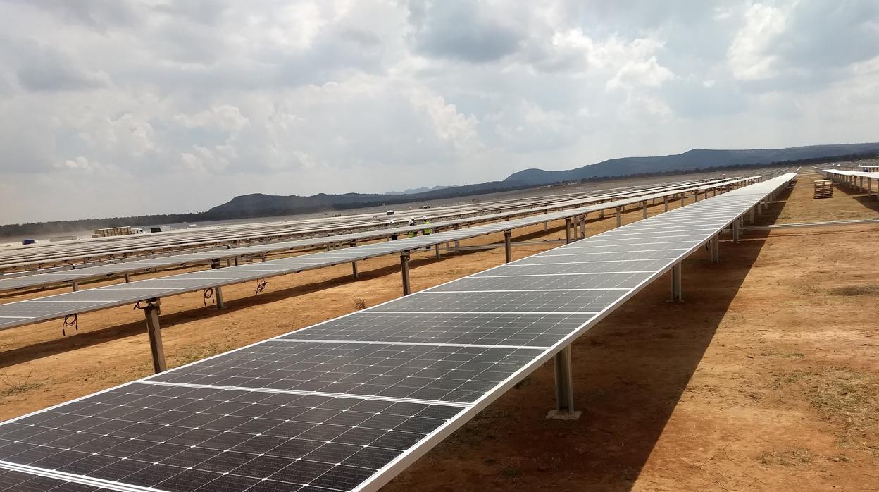 Central fotovoltaica como la que se desarrollará en Puertollano
