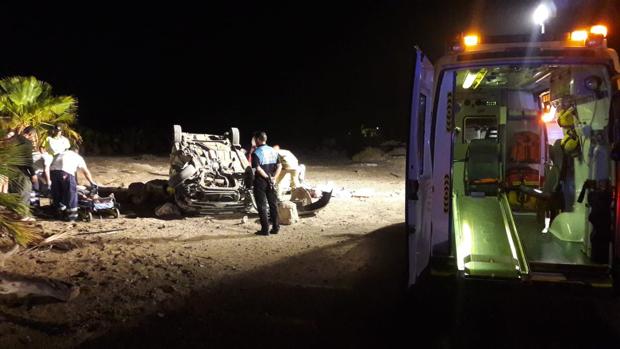 Tres heridos en un accidente en Fuerteventura