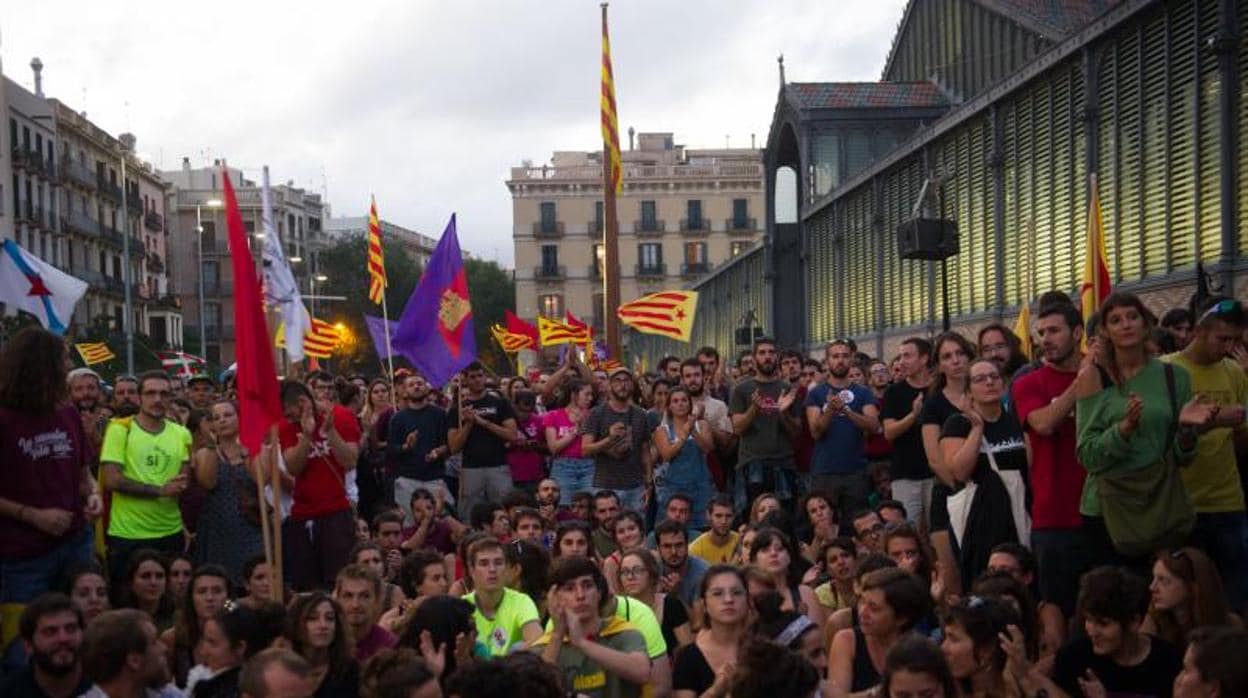 Manifestación en la Diada de Cataluña en septiembre del pasado año