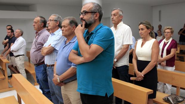 La alcaldesa, en el funeral de la esposa de Bahamontes