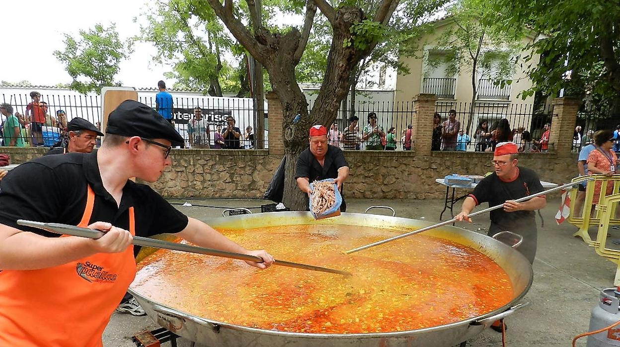 Preparación de la paella