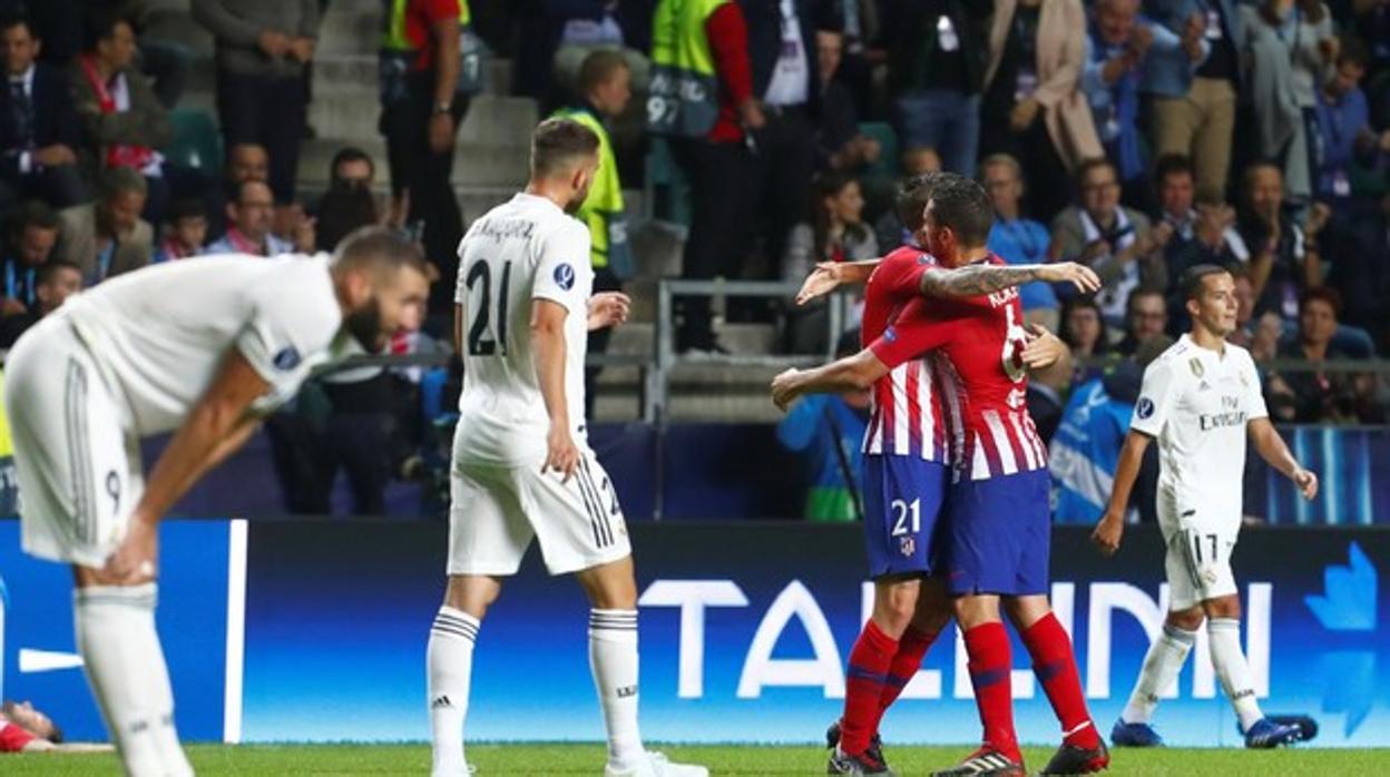 Imagen del partido de Supercopa de Europa entre el Real Madrid y el Atlético