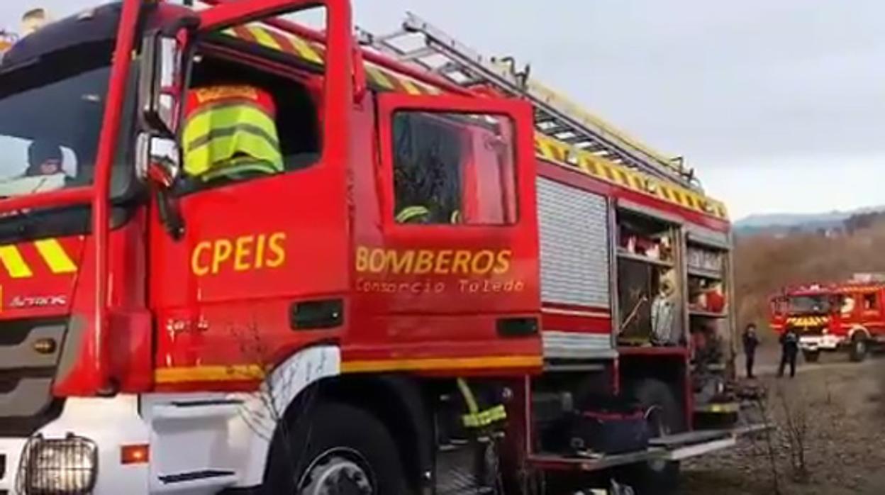 Bomberos de Santa Olalla rescataron a la ciclista