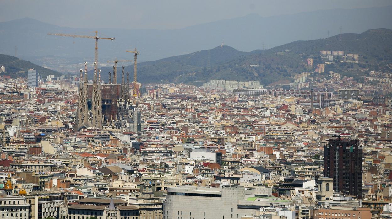 Vista aérea de Barcelona en una imagen de archivo