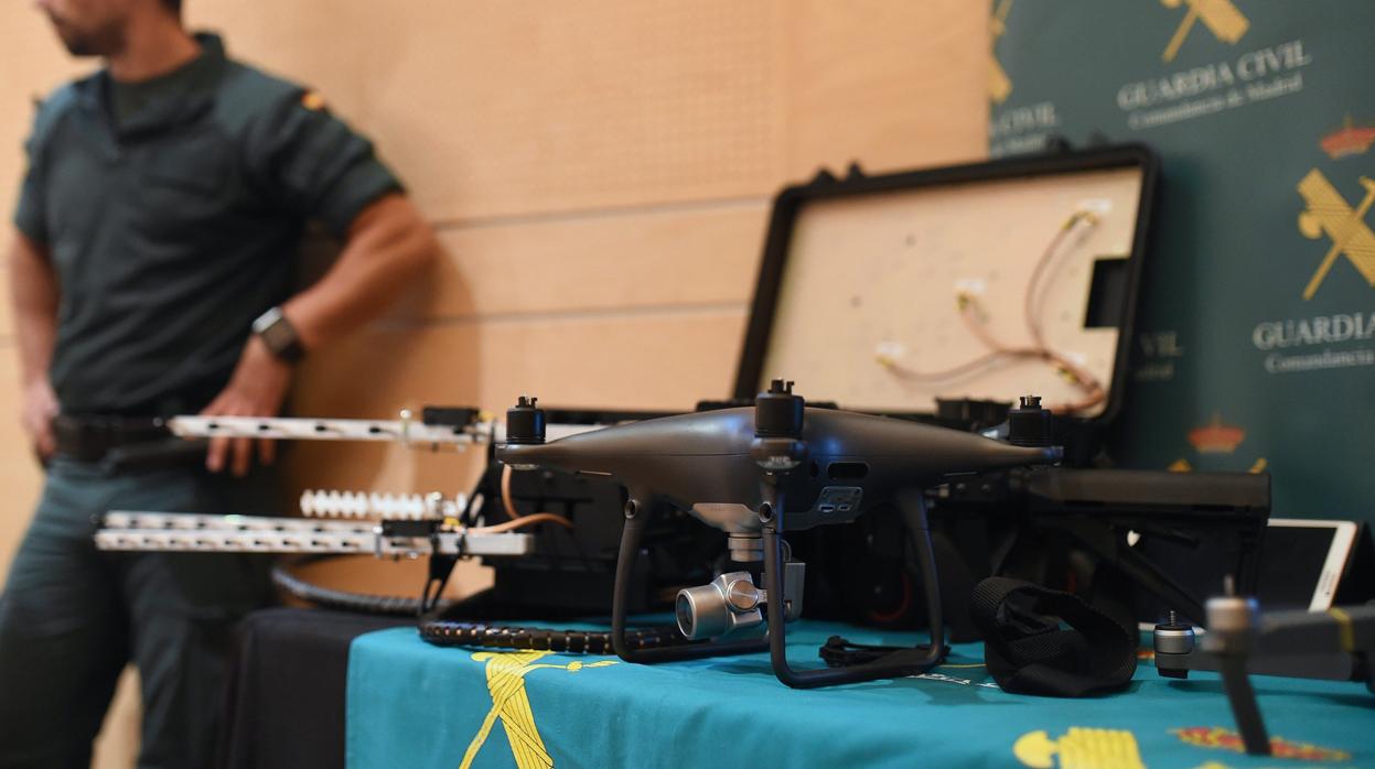 Drones del Equipo Pegaso de la Guardia Civil, presentados hoy