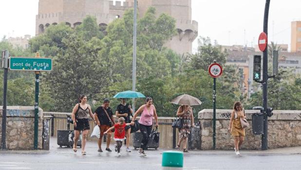 Las lluvias dejan hasta 35 litros por metro en el interior de la Comunidad Valenciana