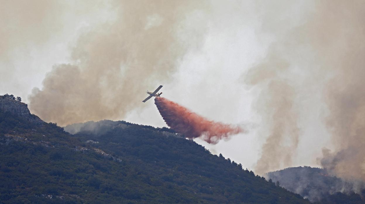 Imagen de archivo del incendio de Llutxent