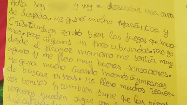 La emotiva carta de un niño con hiperactividad a sus monitoras de campamento