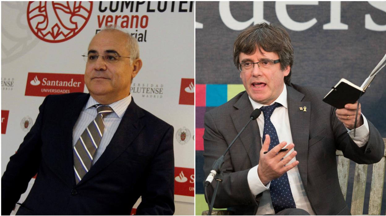 Pablo Llarena (izd.) y Carles Puigdemont (dcha.)