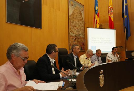 Reunión del Consorcio de Agua de la Marina Baixa, presidido por César Sánchez