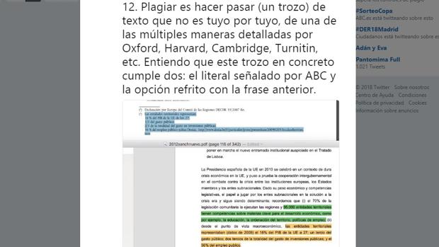 Los tuiteros se lanzan a estudiar la tesis de Sánchez y hallan nuevos plagios