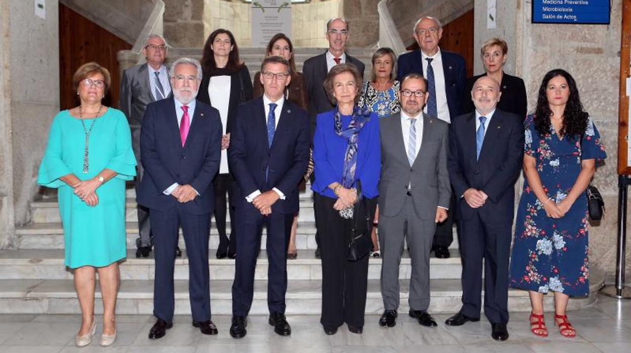 La Reina Doña Sofía (centro) en la inauguración del congreso