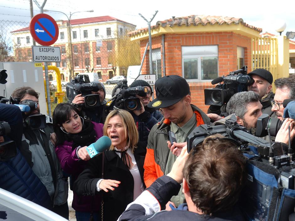 Salida de Victor Rodríguez, 'Viti', unos de los jugadores de la Arandina imputado por agresión sexual de la carcel de Burgos